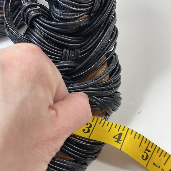 GIANNI BINI Black leather sandals, heels, Size 8 - Picture 8 of 8